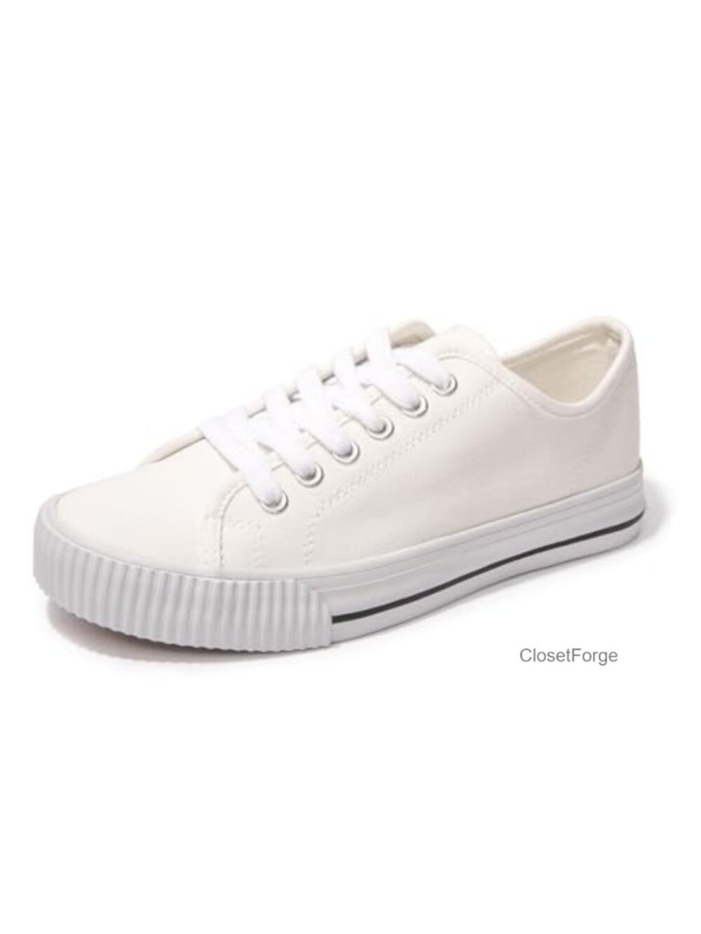 BENEKER Canvas Sneakers Lace-Up Comfortable Casual Walking Tennis Shoes